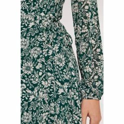Apricot Green Erdem Flowers Wrap Maxi Dress -Apricot Shop unnamed file 1027
