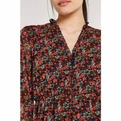Apricot Red Multi Pansy Ditsy Ruffle Midi Dress -Apricot Shop unnamed file 1111