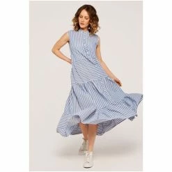 Apricot Blue Panel Midi Dress -Apricot Shop unnamed file 114