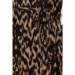 Apricot Brown & Black Cosy Tapestry Side Split Dress -Apricot Shop unnamed file 1159