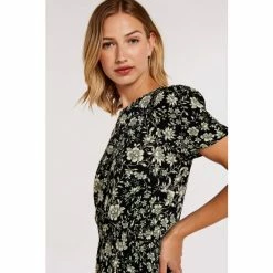 Apricot Black & White Floral Smock Waist Dress -Apricot Shop unnamed file 1164