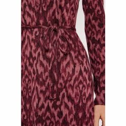Apricot Burgundy Red Cosy Tapestry Side Split Dress -Apricot Shop unnamed file 1180