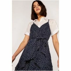 Apricot Navy Cami Mini Dots Ruffle Dress -Apricot Shop unnamed file 1253