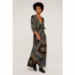 Apricot Black Scarf Print Wrap Maxi Dress -Apricot Shop unnamed file 1257