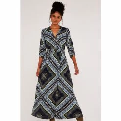 Apricot Blue Scarf Print Wrap Maxi Dress -Apricot Shop unnamed file 1266