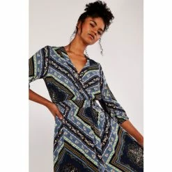 Apricot Blue Scarf Print Wrap Maxi Dress -Apricot Shop unnamed file 1267