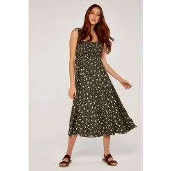 Apricot Green Orchid Print Tiered Midi Dress -Apricot Shop unnamed file 1281