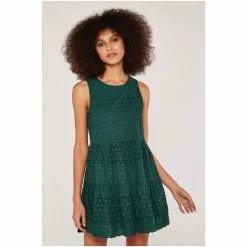 Apricot Black Broderie Anglaise Tiered Dress -Apricot Shop unnamed file 130