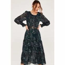 Apricot Green Leopard Print Smock Midi Dress -Apricot Shop unnamed file 1303