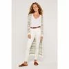 Apricot Cream Chevron Knit Button Cardigan Dress