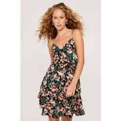 Apricot Black Tropical Hibiscus Cami Ruffle Dress -Apricot Shop unnamed file 1313