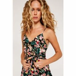 Apricot Black Tropical Hibiscus Cami Ruffle Dress -Apricot Shop unnamed file 1314