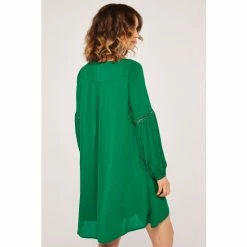 Apricot Green Lace Detail Boho Swing Dress -Apricot Shop unnamed file 1324