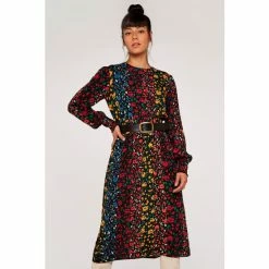 Apricot Multi Floral Stripe Smock Midi Dress -Apricot Shop unnamed file 1370