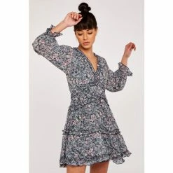 Apricot Blue Ruffle Details Tiered Dress -Apricot Shop unnamed file 1406