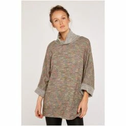 Apricot Brown Multi Multi Fleck Fuzzy Top -Apricot Shop unnamed file 1539