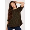 Apricot Green Multi Multifleck High Low Swing Top