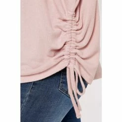 Apricot Light Pink Soft Touch Drawstring Side Top -Apricot Shop unnamed file 1579