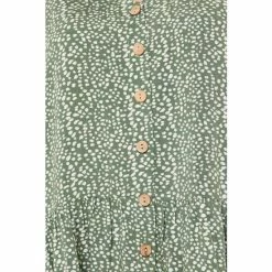 Apricot Green Scattered Dots Peplum Top -Apricot Shop unnamed file 1598
