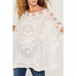 Apricot Cream Embroidered Cotton Crochet Top -Apricot Shop unnamed file 1634