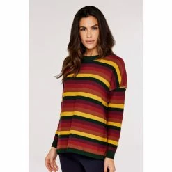 Apricot Yellow & Red Multistripe Jumper -Apricot Shop unnamed file 1699