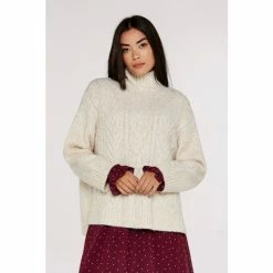 Apricot Cream Chunky Mix Knit Jumper -Apricot Shop unnamed file 1716