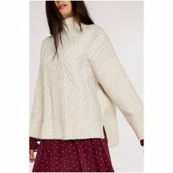 Apricot Cream Chunky Mix Knit Jumper -Apricot Shop unnamed file 1717