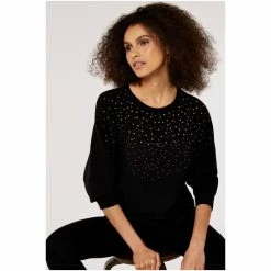 Apricot Black Batwing Jumper -Apricot Shop unnamed file 1769