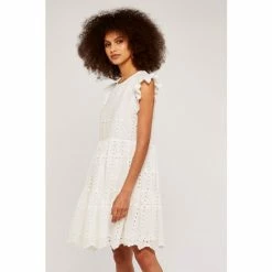 Apricot White Broderie Anglaise Tiered Dress -Apricot Shop unnamed file 177