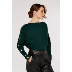 Apricot Black Slash Neck Jumper -Apricot Shop unnamed file 1777