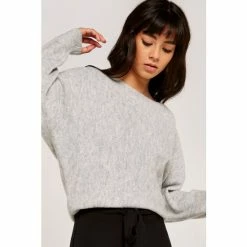 Apricot Silver Sequin Slash Neck Jumper -Apricot Shop unnamed file 1796