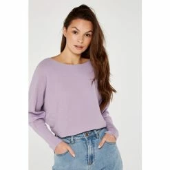 Apricot Violet Purple Clean Look Batwing Jumper -Apricot Shop unnamed file 1800