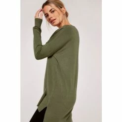 Apricot Green Soft Touch V-neck Jumper -Apricot Shop unnamed file 1806