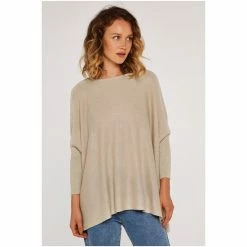 Apricot Cream Shimmer Oversized Jumper -Apricot Shop unnamed file 1839