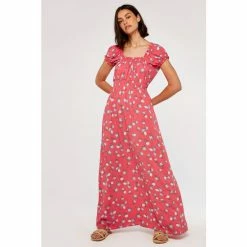 Apricot Pink Vintage Rose Milkmaid Maxi Dress -Apricot Shop unnamed file 187
