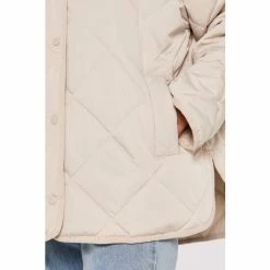 Apricot Cream Collarless Quilted Jacket -Apricot Shop unnamed file 1876