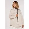 Apricot Cream Collared Quilted Jacket