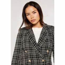 Apricot Black & White Monochrome Tweed Blazer -Apricot Shop unnamed file 1909