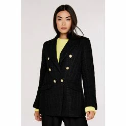 Apricot Black Tailored Tweed Blazer -Apricot Shop unnamed file 1915