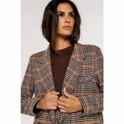 Apricot Brown Heritage Warm Check Blazer -Apricot Shop unnamed file 1919