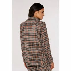 Apricot Brown Heritage Warm Check Blazer -Apricot Shop unnamed file 1920