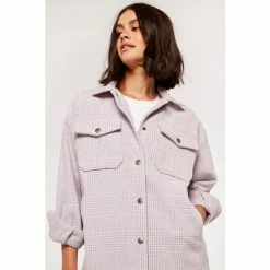 Apricot Purple Check Wool Shacket -Apricot Shop unnamed file 1944