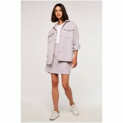 Apricot Purple Check Wool Shacket -Apricot Shop unnamed file 1947