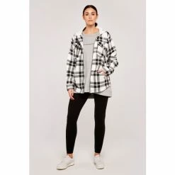 Apricot Black Check Zip Through Shacket -Apricot Shop unnamed file 1950