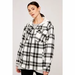 Apricot Black Check Zip Through Shacket -Apricot Shop unnamed file 1951