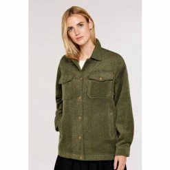 Apricot Green Herringbone Twill Shacket -Apricot Shop unnamed file 1958