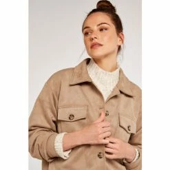 Apricot Brown Suedette Shacket -Apricot Shop unnamed file 1964