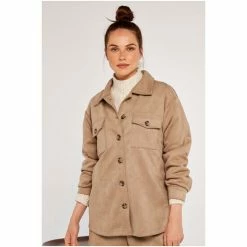 Apricot Brown Suedette Shacket -Apricot Shop unnamed file 1965