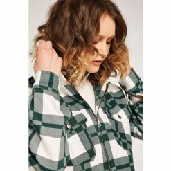 Apricot Green Check Zip Through Shacket -Apricot Shop unnamed file 1969