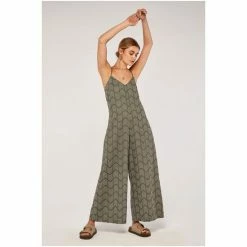 Apricot Cream & Black Geo Print Wide Leg Jumpsuit -Apricot Shop unnamed file 1994
